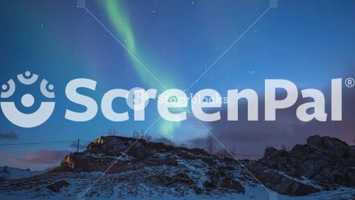 Tromso Norway Time Lapse Of The Aurora Northern Lights Winter Landscape At Rorvikneset Sommaroy